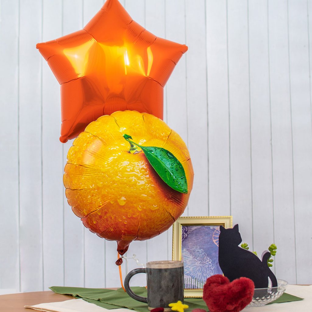 秋カラーのバルーンデコレーションアレンジ