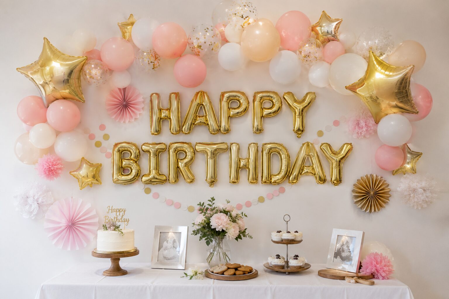 HAPPY BIRTHDAYのお祝いバルーン