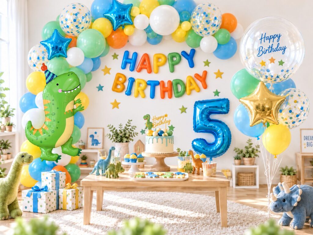 子どもの誕生日向けのバルーン装飾